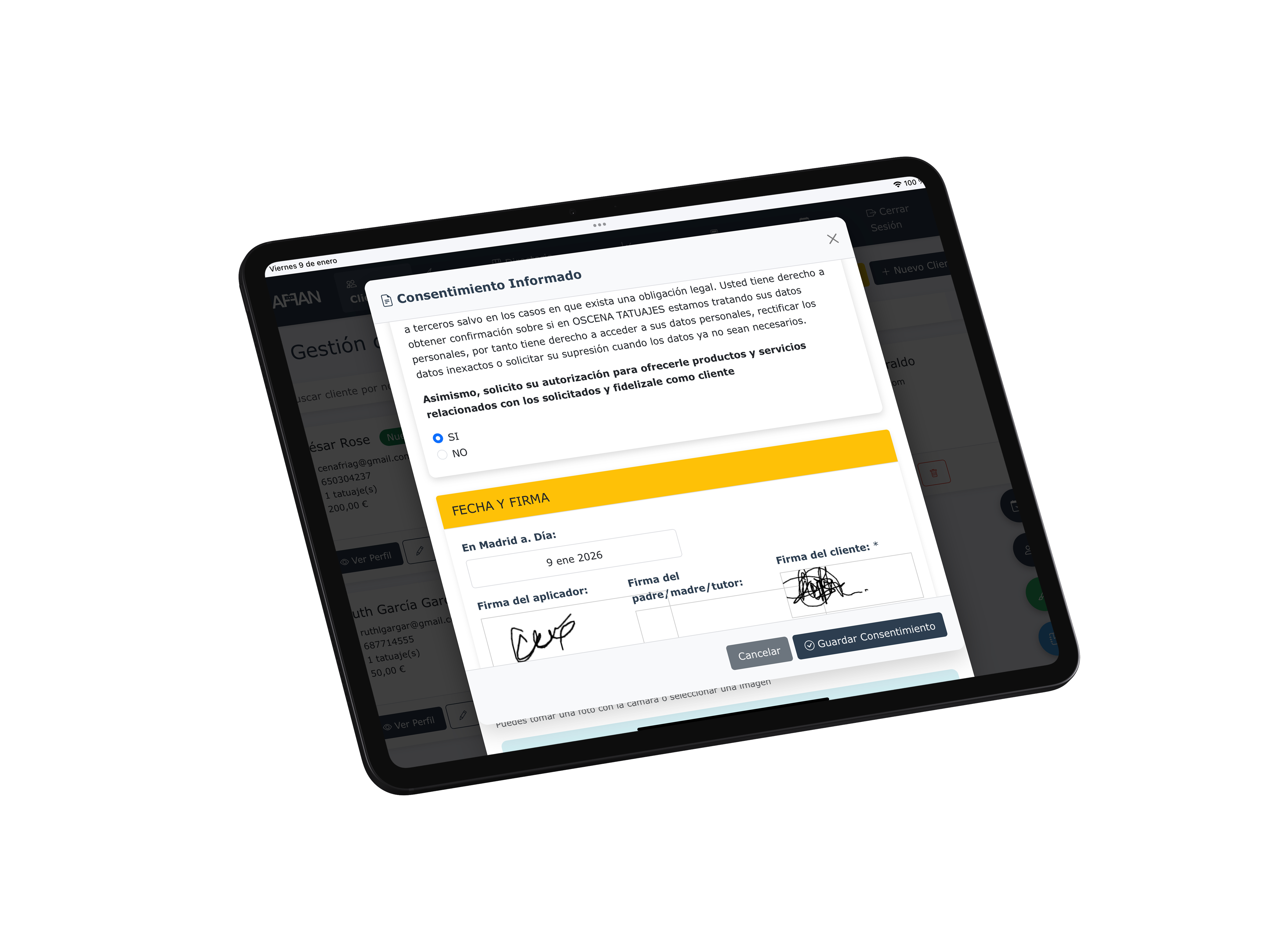Consentimientos digitales NAFFAN